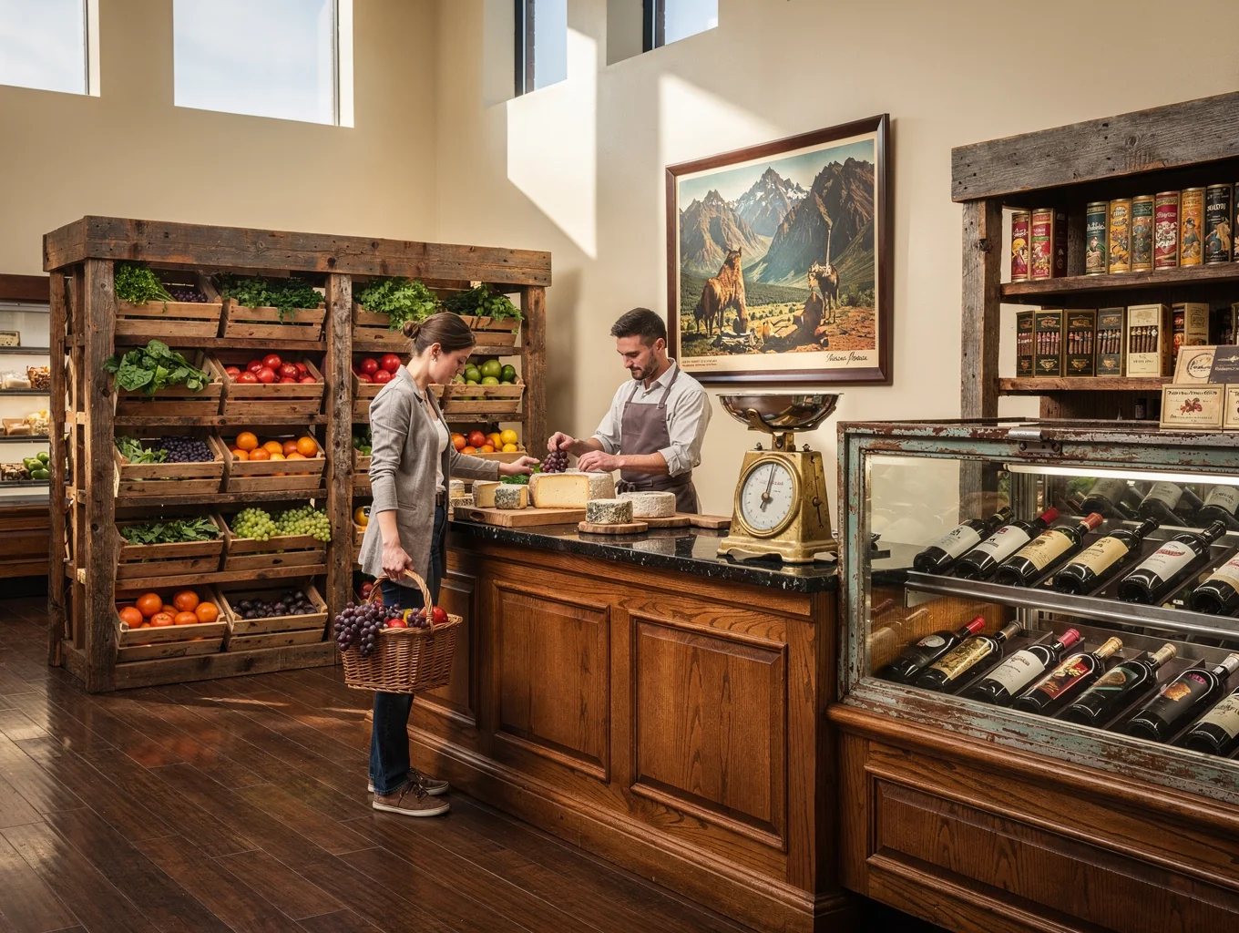 Artisanal deli and gourmet food shop space at Vintage Park Plaza in Sterling VA